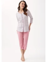 Dámské rozepínací pyžamo model 19431648 dł/r 4XL L24 - Luna Dámské rozepínací pyžamo model 19431648 dł/r 4XL L24 - Luna