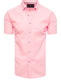 Pánske tričko s krátkym rukávom ružové Dstreet KX0994