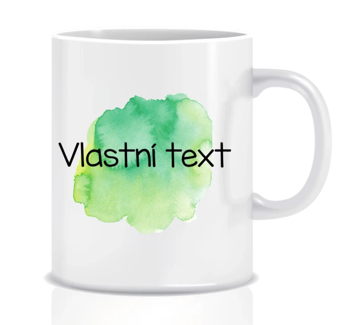 Personalizovaný klasický bílý hrníček - Akvarelový otisk