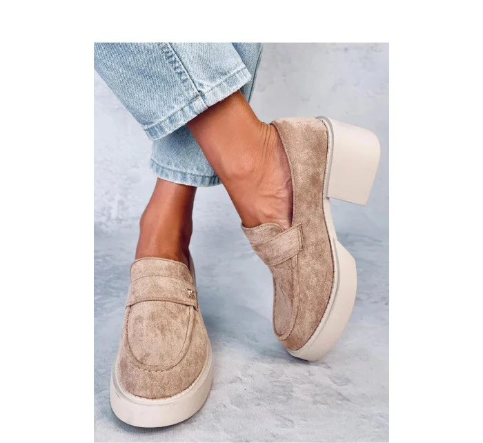 Dámske mokasíny NS382P béžové - Inello