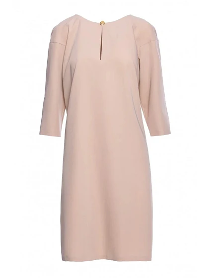 Dámské šaty model 21292983 Béžová - STYLOVE