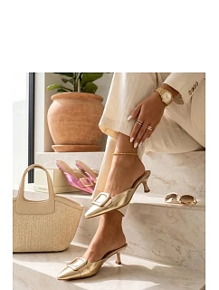 Žabky na podpätku model 228204 Solea