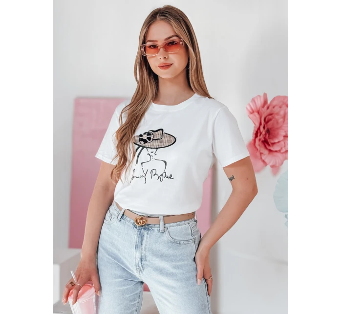 Dámské tričko s potiskem bílé Dstreet model 21986818 - FashionStreet