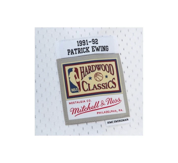 Mitchell & Ness NBA Cracked Cement Swingman Jersey Knicks 1991 Patrick Ewing M TFSM5934-NYK91PEWWHIT pánske