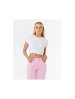 Nohavice RIP CURL AGGIE RELAXED JEANS, ružové