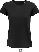 SOL'S Crusader Women Dámske tričko z bio bavlny 25.3581 deep black