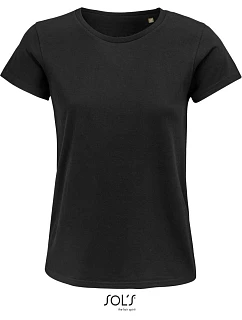 SOL'S Crusader Women Dámske tričko z bio bavlny 25.3581 deep black