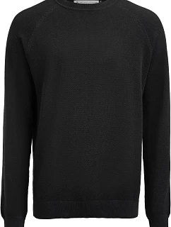 Casual Sweater Pánský pletený svetr  black model 22460605 - James Harvest
