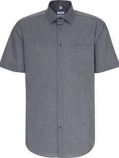 Seidensticker Shirt Regular SSL Košeľa s krátkym rukávom 78.3001 antracitová