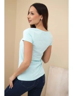 Dámske bavlnené tričko s mätou CHIC