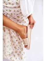 Dámské módní kožené pantofle Béžová model 21588185 - S.Barski Dámské módní kožené pantofle Béžová model 21588185 - S.Barski