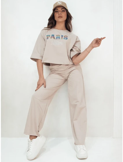 Dámský set beige Dstreet model 21977129 - FashionStreet Dámský set beige Dstreet model 21977129 - FashionStreet