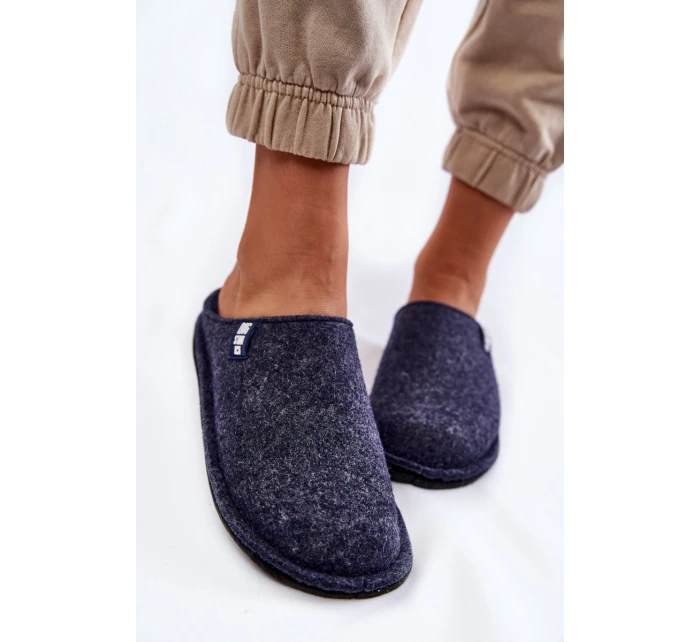 Klasické dámské pantofle Big Star model 21601024 Námořnická modrá - Big Star Shoes