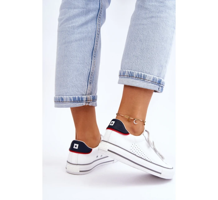 tenisky na suchý zip Big Star Bíle model 21610210 - Big Star Shoes tenisky na suchý zip Big Star Bíle model 21610210 - Big Star Shoes