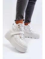 Bílé dámské kožené tenisky model 21652328 - Zazoo