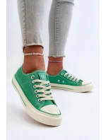 Niskie Trampki Damskie Big Star NN274268 Zielone