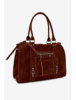 Velká taška z imitace semiše Camel model 22220947 - Flora&Co