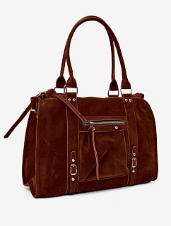 Velká taška z imitace semiše Camel model 22220947 - Flora&Co