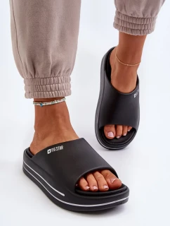 Dámske papuče na platforme Big Star Black