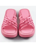 Růžové dámské pantofle s podrážkou model 17352328 - Mix Feel