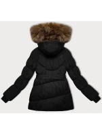 Černobéžová dámská bunda typu pro přechodné období model 21248456 - J.STYLE