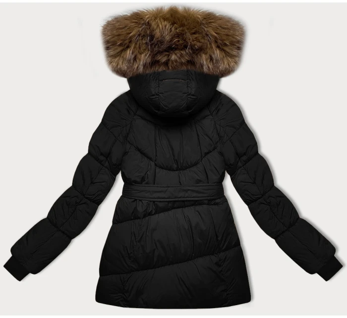 Černobéžová dámská bunda typu pro přechodné období model 21248456 - J.STYLE