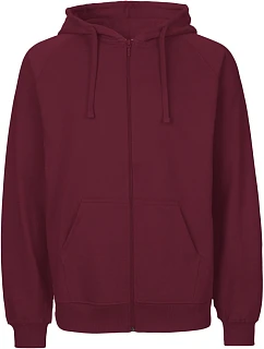 O Pánská mikina s kapucí z bio bavlny bordeaux model 22505242 - Neutral