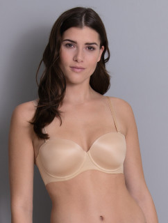 Padded Basic strapless podprsenka s kosticou variabil. ramienka 5640 desert - RosaFaia