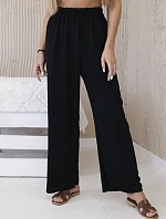 Nohavice so širokými nohavicami čierne