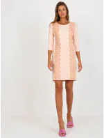 Sukienka LK SK model 18547510 brzoskwiniowy - FPrice