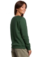 B167 Sveter s prednou potlačou - zelená tráva B167 Sveter s prednou potlačou - zelená tráva