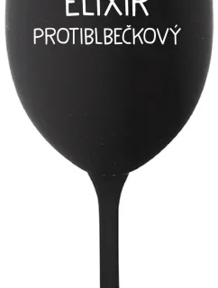 ELIXÍR PROTIBLBEČKOVÝ - čierny pohár na víno 350 ml