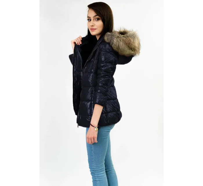 Dámska lakovaná prešívaná dámska bunda LD-7695 - LIBLAND Dámska lakovaná prešívaná dámska bunda LD-7695 - LIBLAND