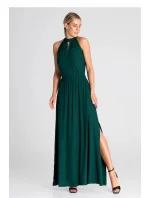 Dámske spoločenské šaty M945 zelené - Figl