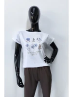 model 21292567 BLOUSE - OFF PINK