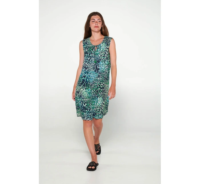 Šaty bez rukávů s potiskem model 19696757 - Vamp Šaty bez rukávů s potiskem model 19696757 - Vamp