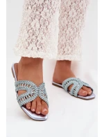 Dámské ploché modré pantofle model 22031986 - Boto