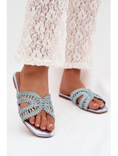 Dámské ploché modré pantofle model 22031986 - Boto