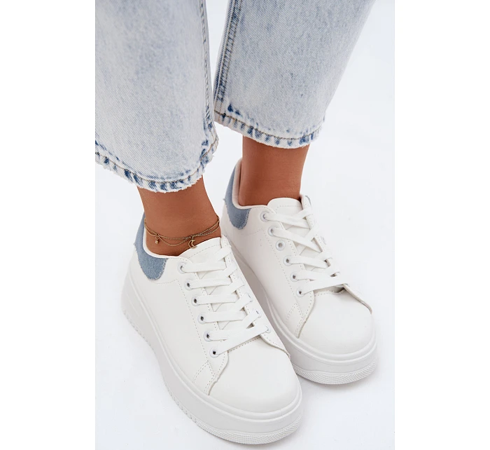 Dámské tenisky na platformě z umělé kůže model 22107415 - Boto