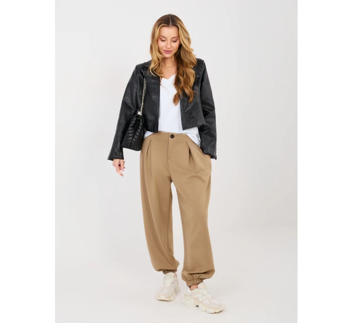 Spodnie IT SP model 22011393 jasny brązowy - FPrice Spodnie IT SP model 22011393 jasny brązowy - FPrice