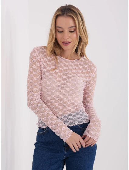 Bluzka PM BZ model 21821352 jasny różowy - FPrice Bluzka PM BZ model 21821352 jasny różowy - FPrice