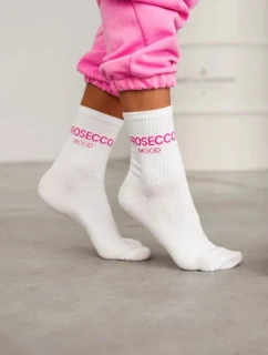 Dámske ponožky PROSECCO MOOD - biele