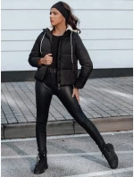 Dámska zimná páperová bunda NORDPUFF s kapucňou čierna FashionStreet TY4616 Dámska zimná páperová bunda NORDPUFF s kapucňou čierna FashionStreet TY4616