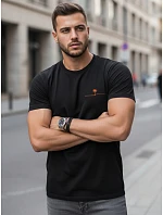 Tshirt męski z nadrukiem czarny model 22182533 - FashionStreet