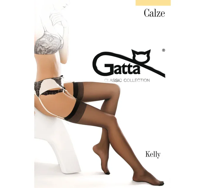 Dámske pančuchy k podväzkovému pásu Gatta Kelly Stretch 15 deň A'2 1-4 Dámske pančuchy k podväzkovému pásu Gatta Kelly Stretch 15 deň A'2 1-4