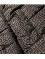 Čierno-hnedá obojstranná dámska bunda (w555)