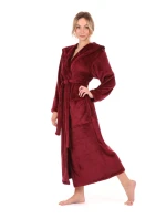 Dámsky župan Siena s kapucňou 3156 burgundy - Vestis