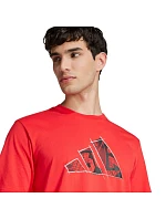 Pánske tričko adidas Logo Graphic red JJ3934 pánske