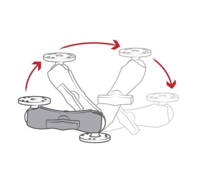 RAM MOUNT Stredné montážne rameno RAM-201U