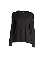 Dámske tričko CASALL Soft Texture Long Sleeve, čierne Dámske tričko CASALL Soft Texture Long Sleeve, čierne